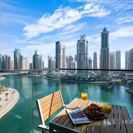 Lux - Contemporary Suite With Full Marina View Dubái Exterior foto