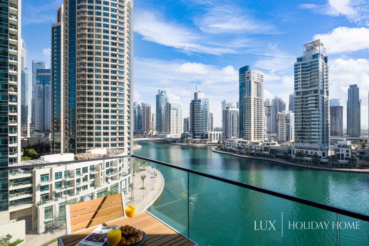 Lux - Contemporary Suite With Full Marina View Dubái Exterior foto