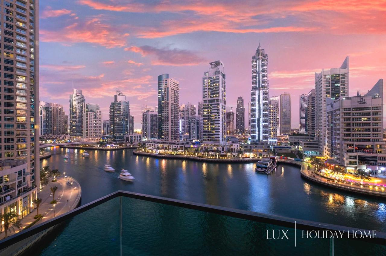 Lux - Contemporary Suite With Full Marina View Dubái Exterior foto