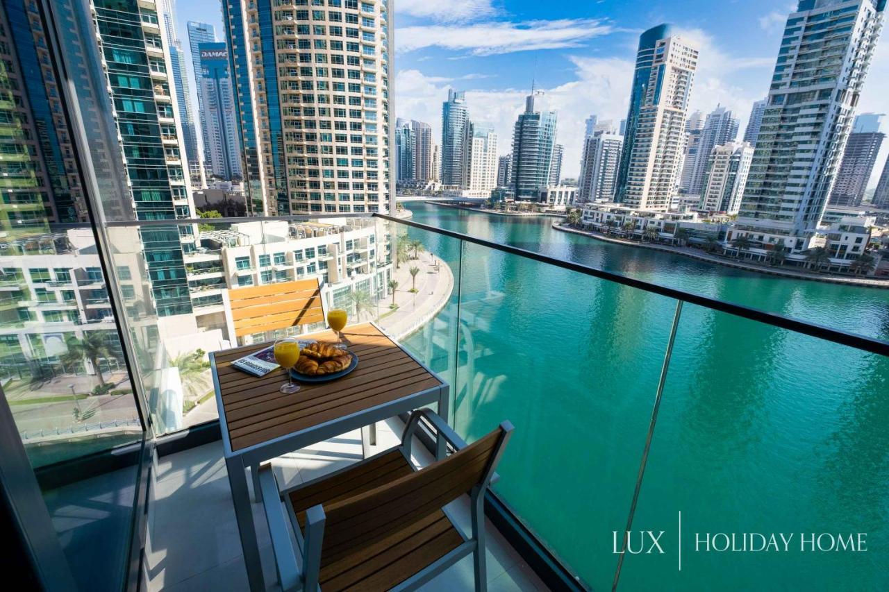 Lux - Contemporary Suite With Full Marina View Dubái Exterior foto