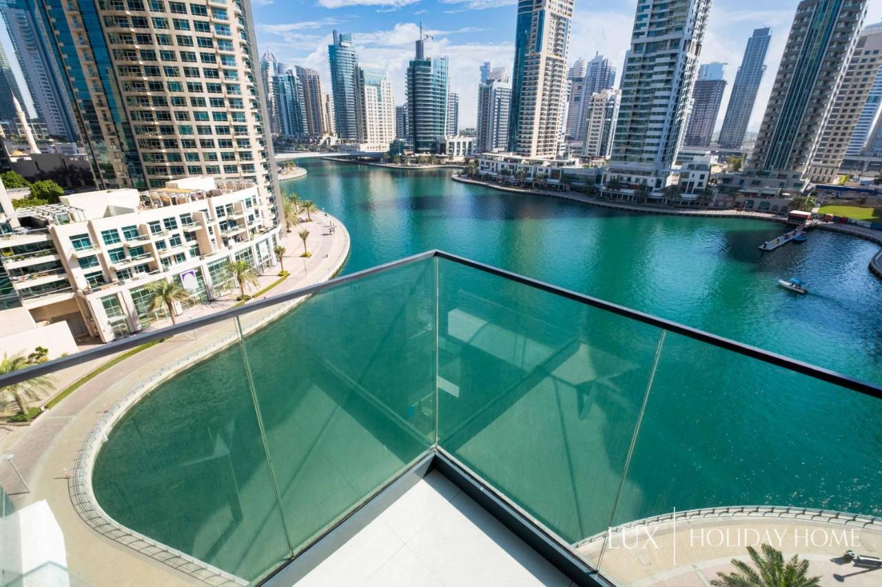 Lux - Contemporary Suite With Full Marina View Dubái Exterior foto