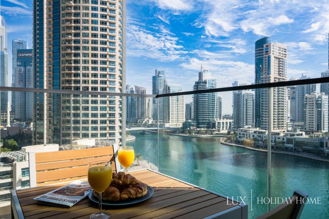Lux - Contemporary Suite With Full Marina View Dubái Exterior foto