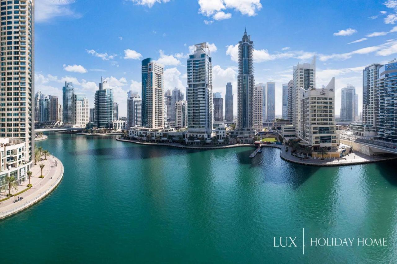 Lux - Contemporary Suite With Full Marina View Dubái Exterior foto