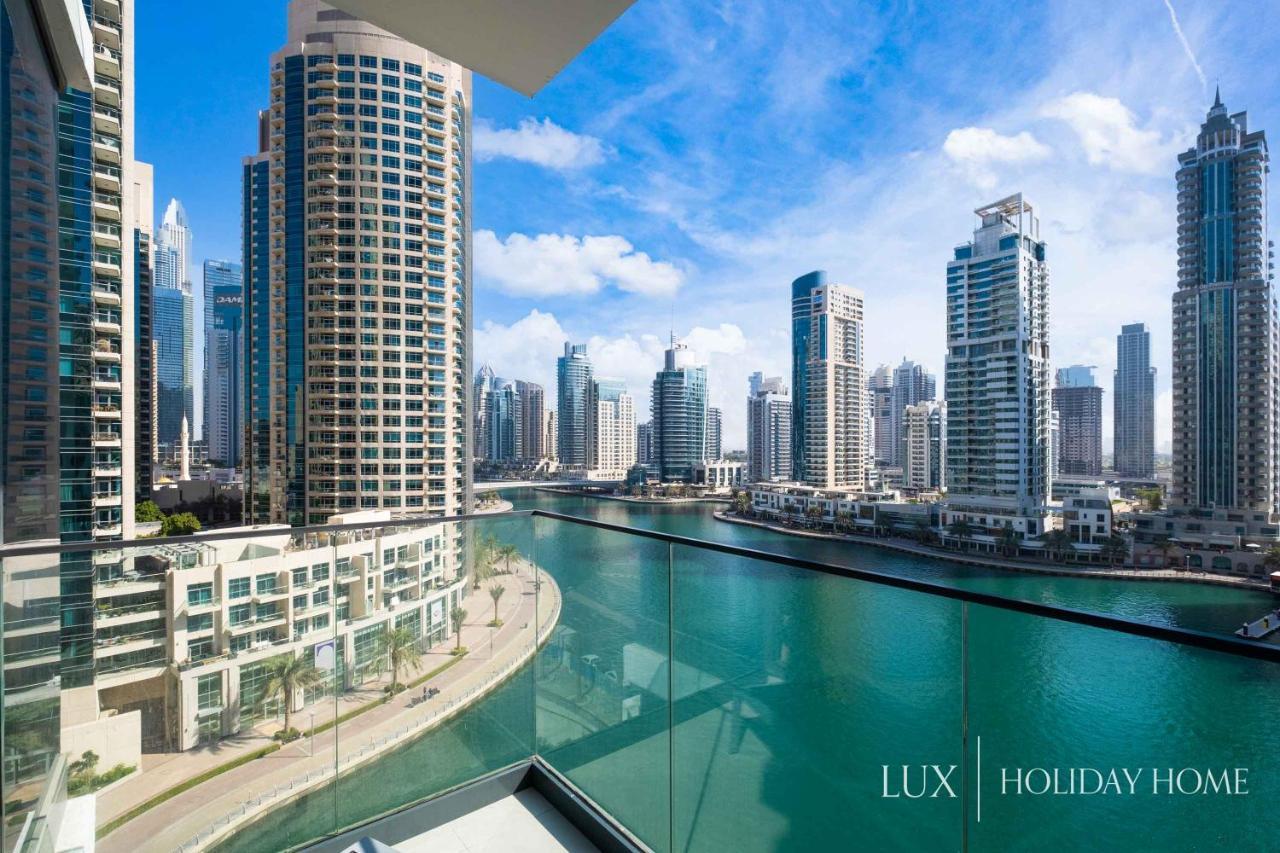 Lux - Contemporary Suite With Full Marina View Dubái Exterior foto