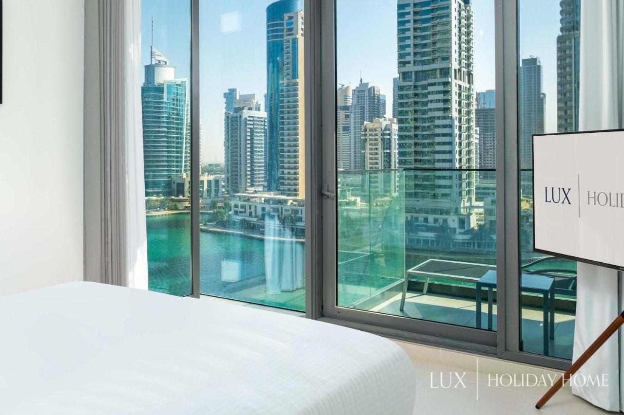 Lux - Contemporary Suite With Full Marina View Dubái Exterior foto