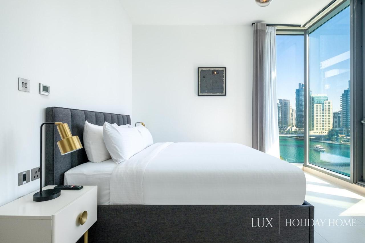 Lux - Contemporary Suite With Full Marina View Dubái Exterior foto